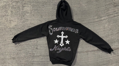 Classic Rhinestone Zip Up Hoodie