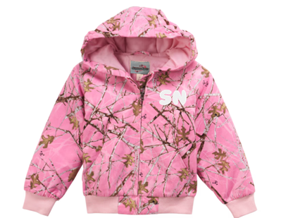 Summer Nights Heavy Cotton Logo Jacket - Pink Camo